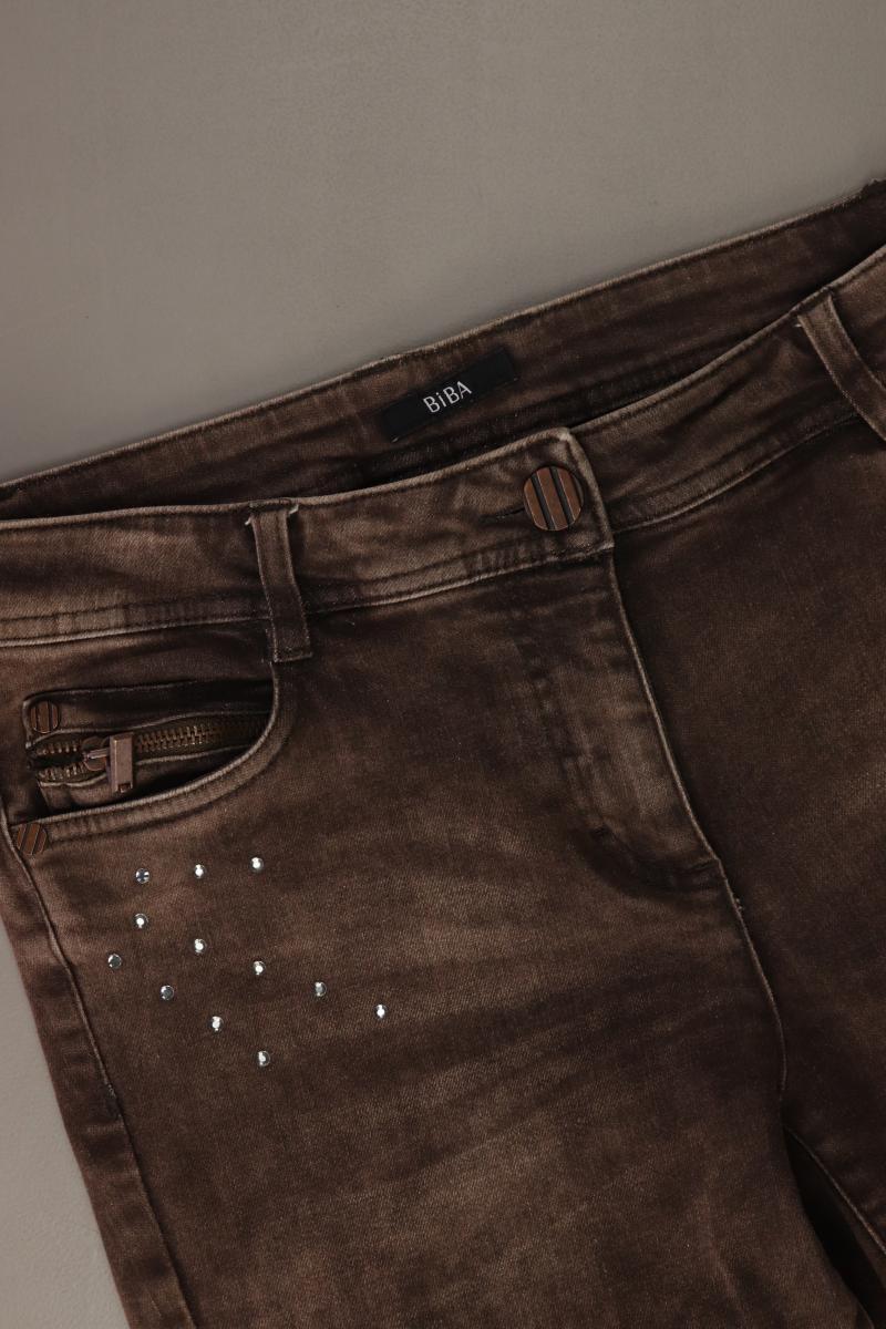 Biba Straight Jeans Gr. 34 braun aus Baumwolle