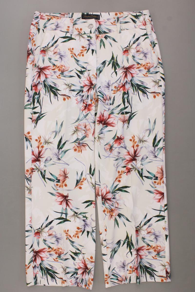 Anna Montana Hose Gr. 42 mit Blumenmuster neuwertig mehrfarbig aus Polyester