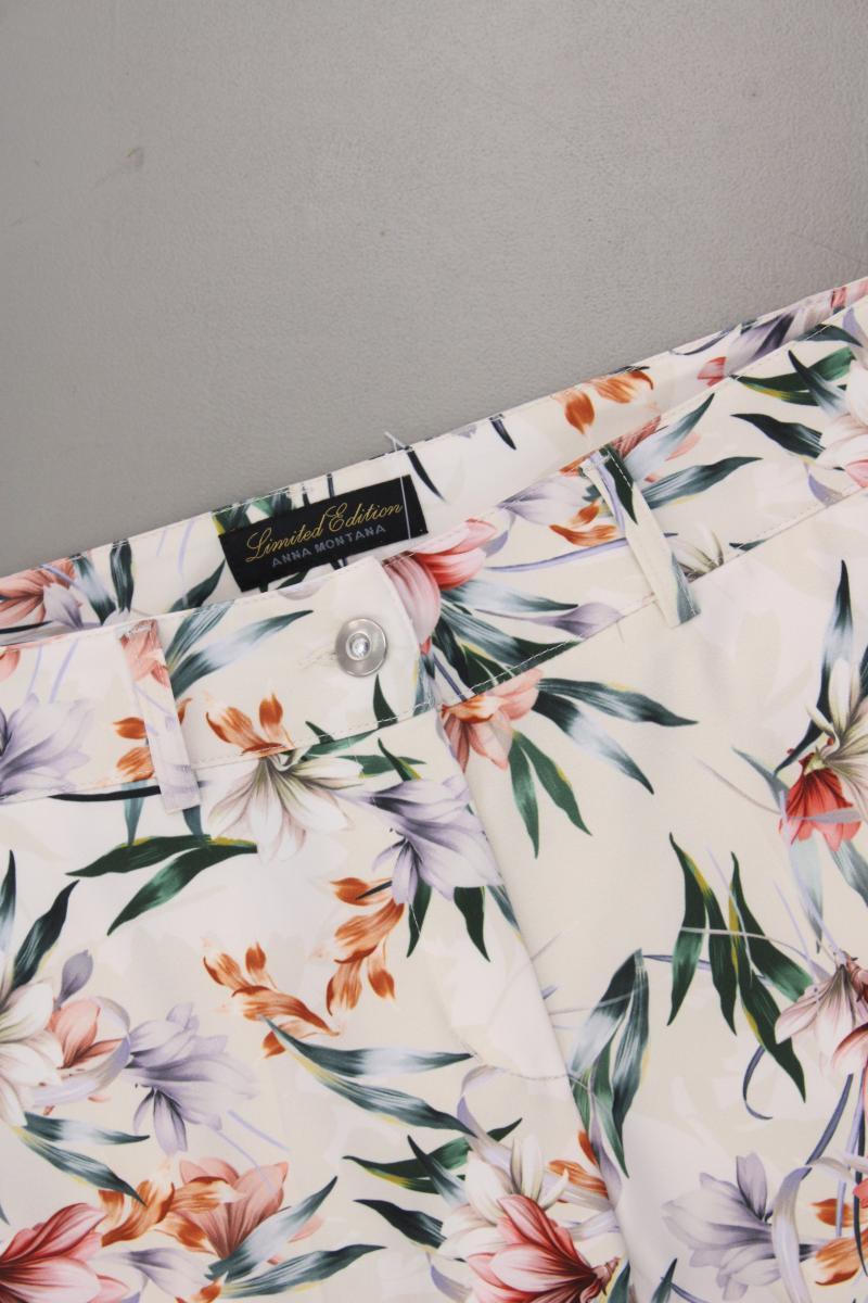 Anna Montana Hose Gr. 42 mit Blumenmuster neuwertig mehrfarbig aus Polyester