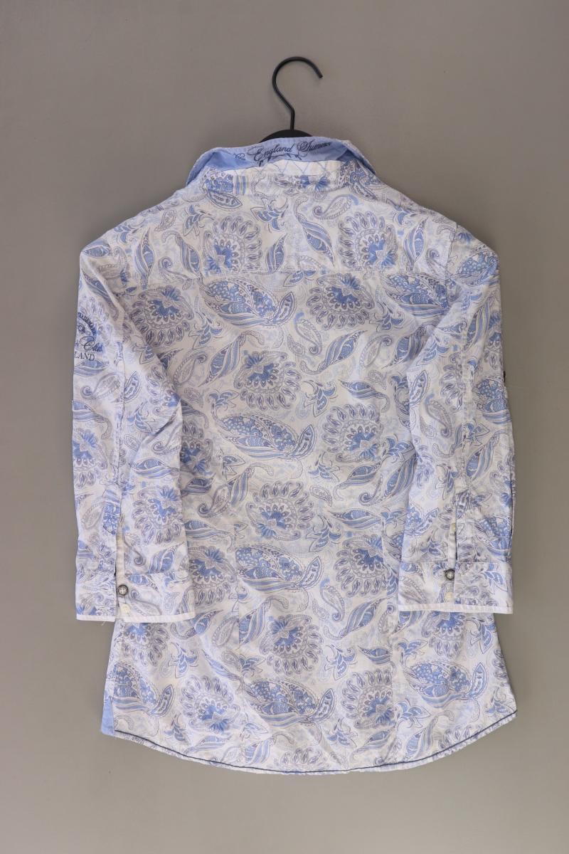 Soccx Langarmbluse Gr. 36 mit Paisleymuster blau aus Baumwolle