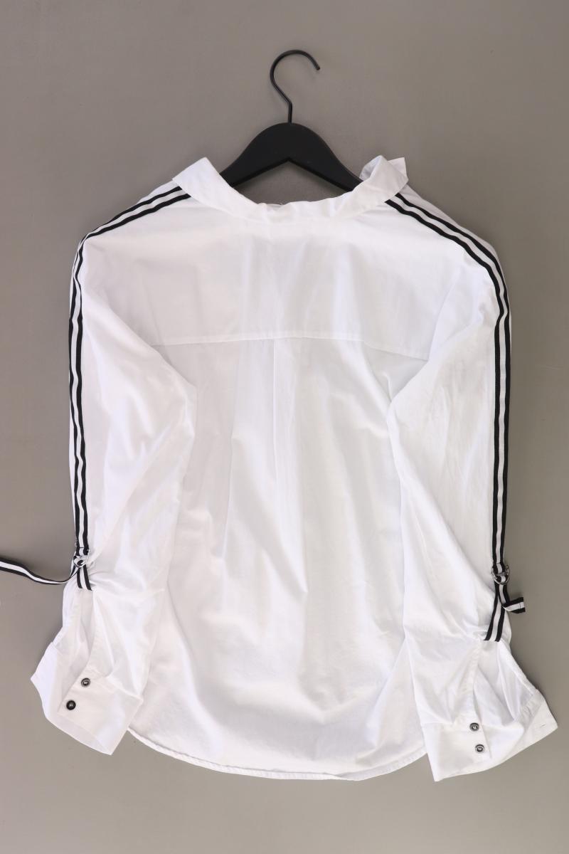 Opus Fuline HS Bluse Gr. 36 Langarm weiß aus Baumwolle