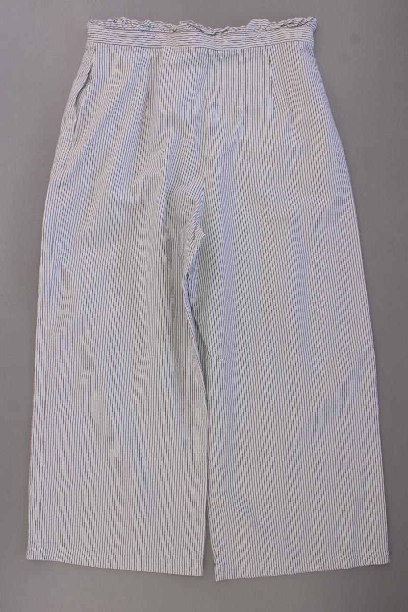 Topshop Stoffhose Gr. 44 gestreift grau aus Baumwolle