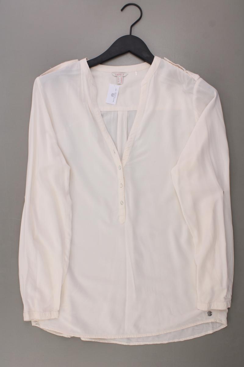 Esprit Langarmbluse Gr. 42 creme aus Viskose