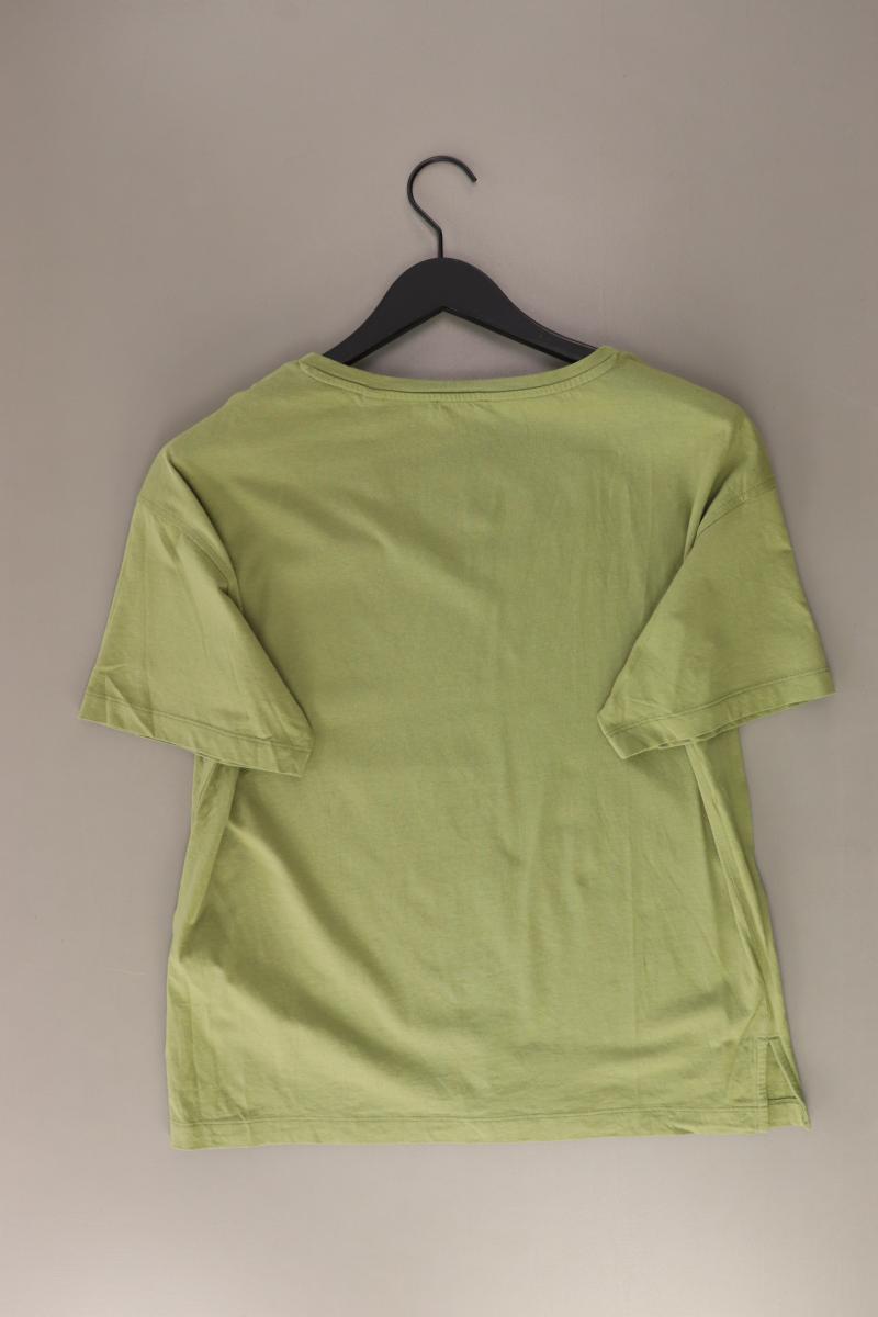 Esprit Shirt mit V-Ausschnitt Gr. M Kurzarm grün aus Baumwolle