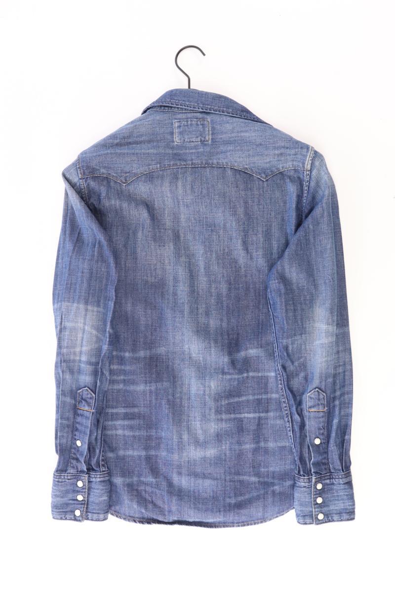 True Religion Langarmhemd für Herren Gr. S blau aus Baumwolle