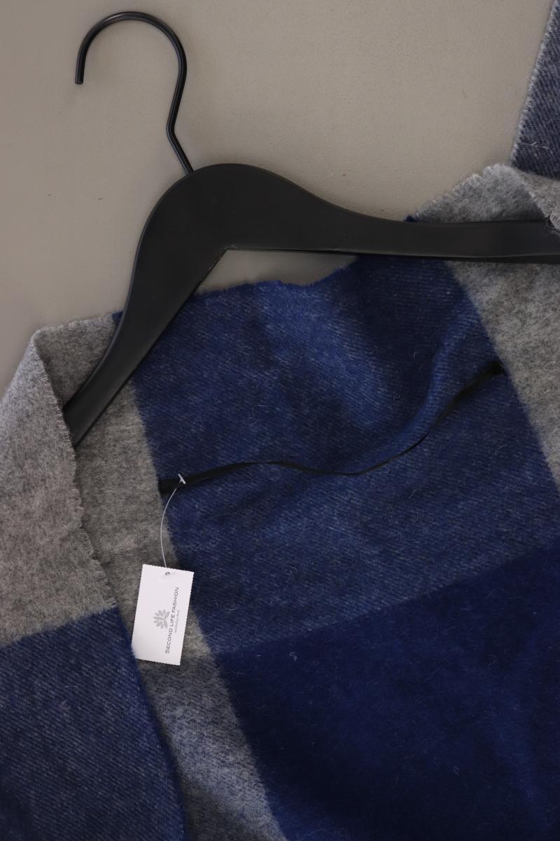 Steilmann Poncho Gr. 48 kariert blau