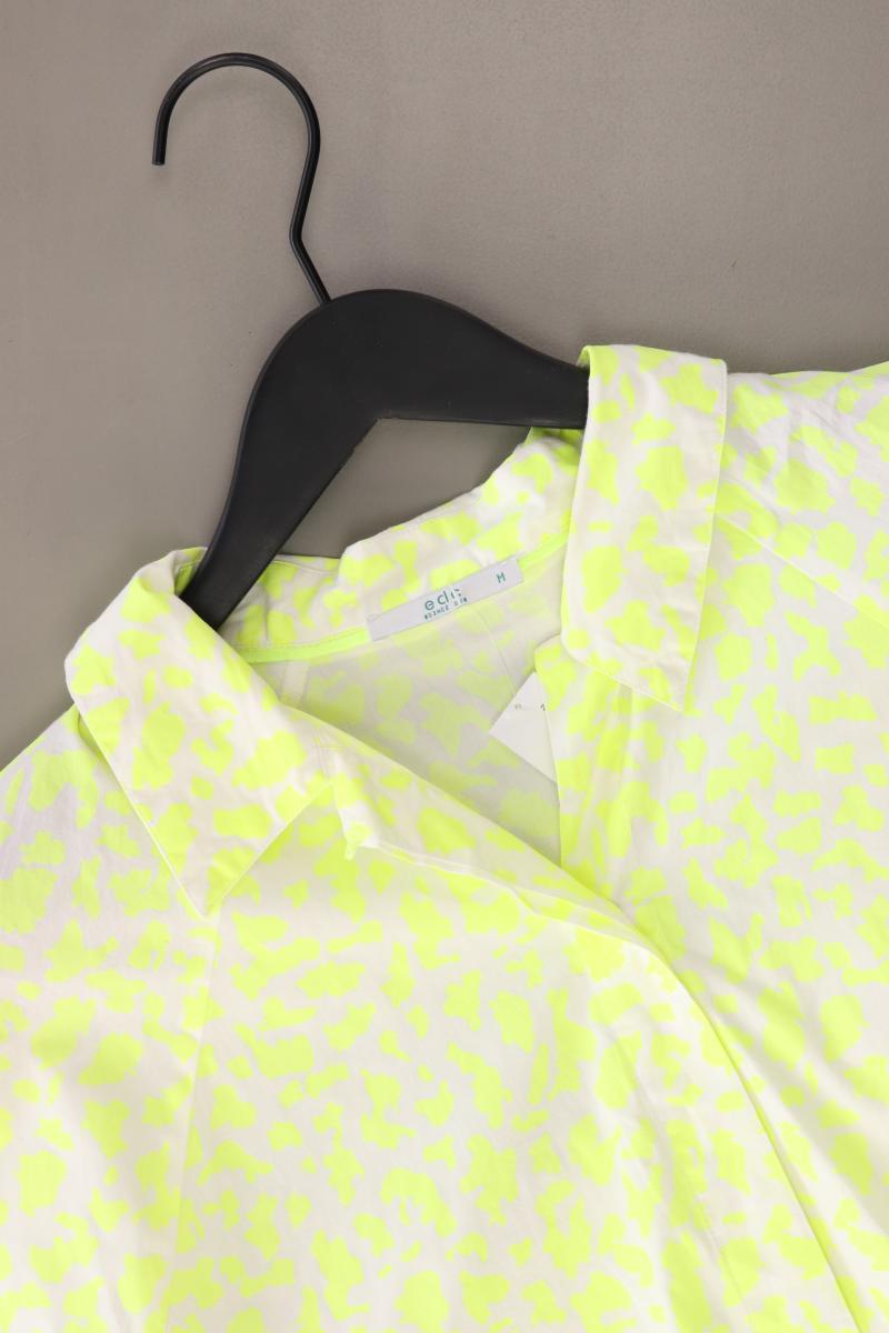 edc by Esprit Kurzarmbluse Gr. M mit Tierdruck gelb aus Baumwolle