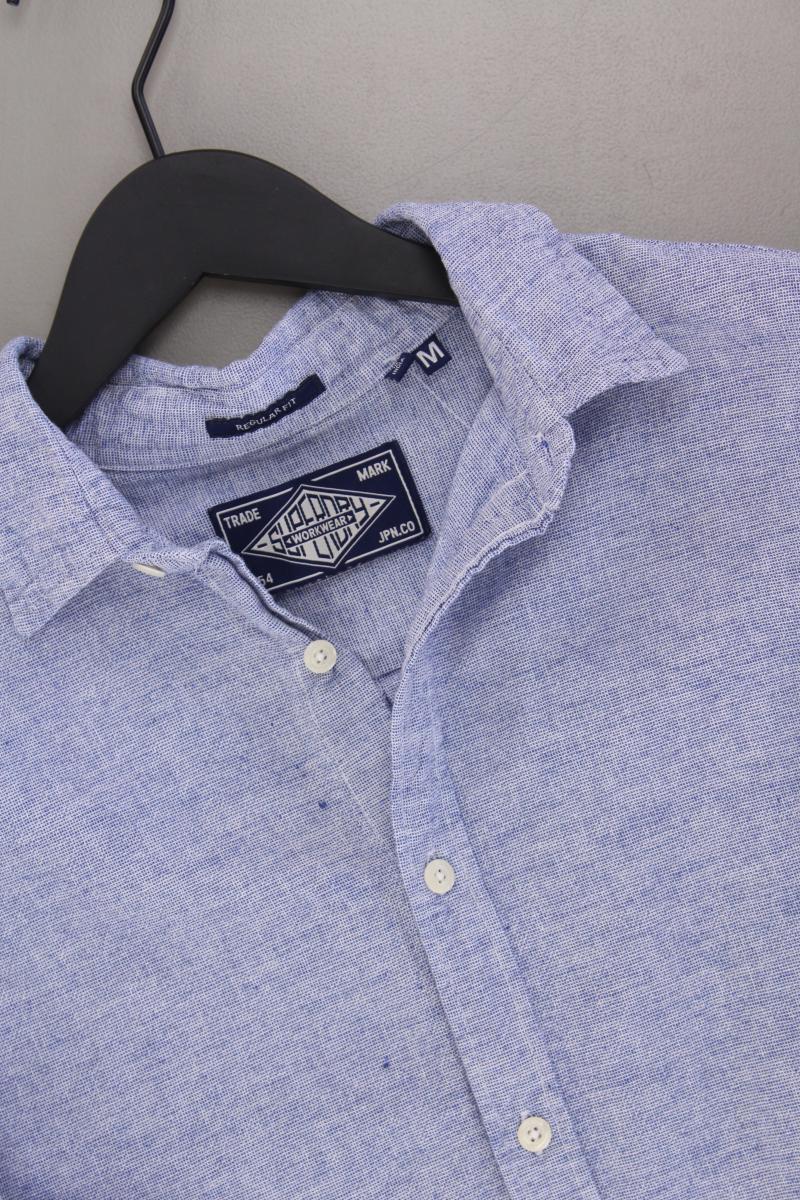 Superdry Langarmhemd für Herren Gr. M blau aus Baumwolle
