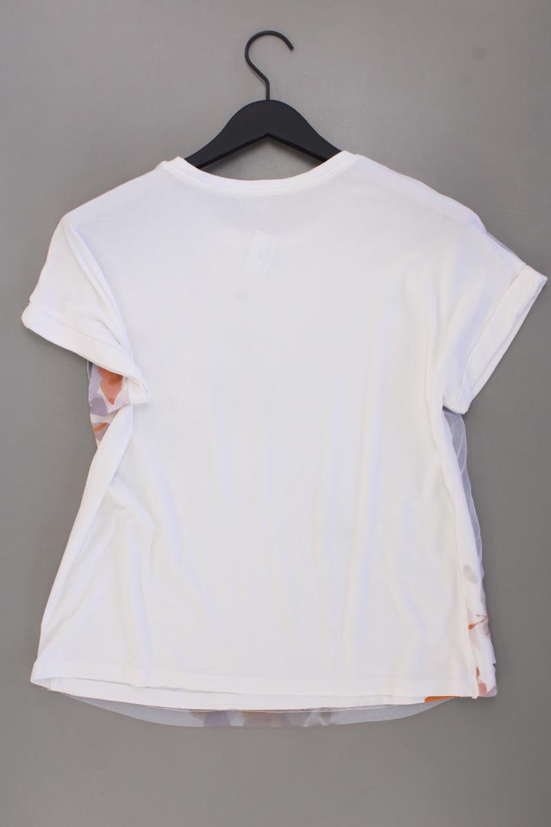 Taifun Printshirt Gr. 42 Kurzarm weiß