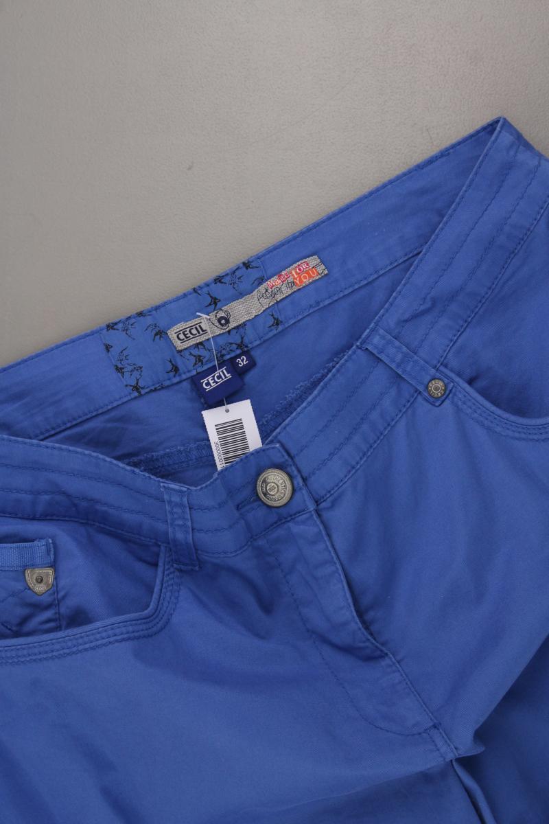 Cecil Hose Gr. W32 blau aus Baumwolle