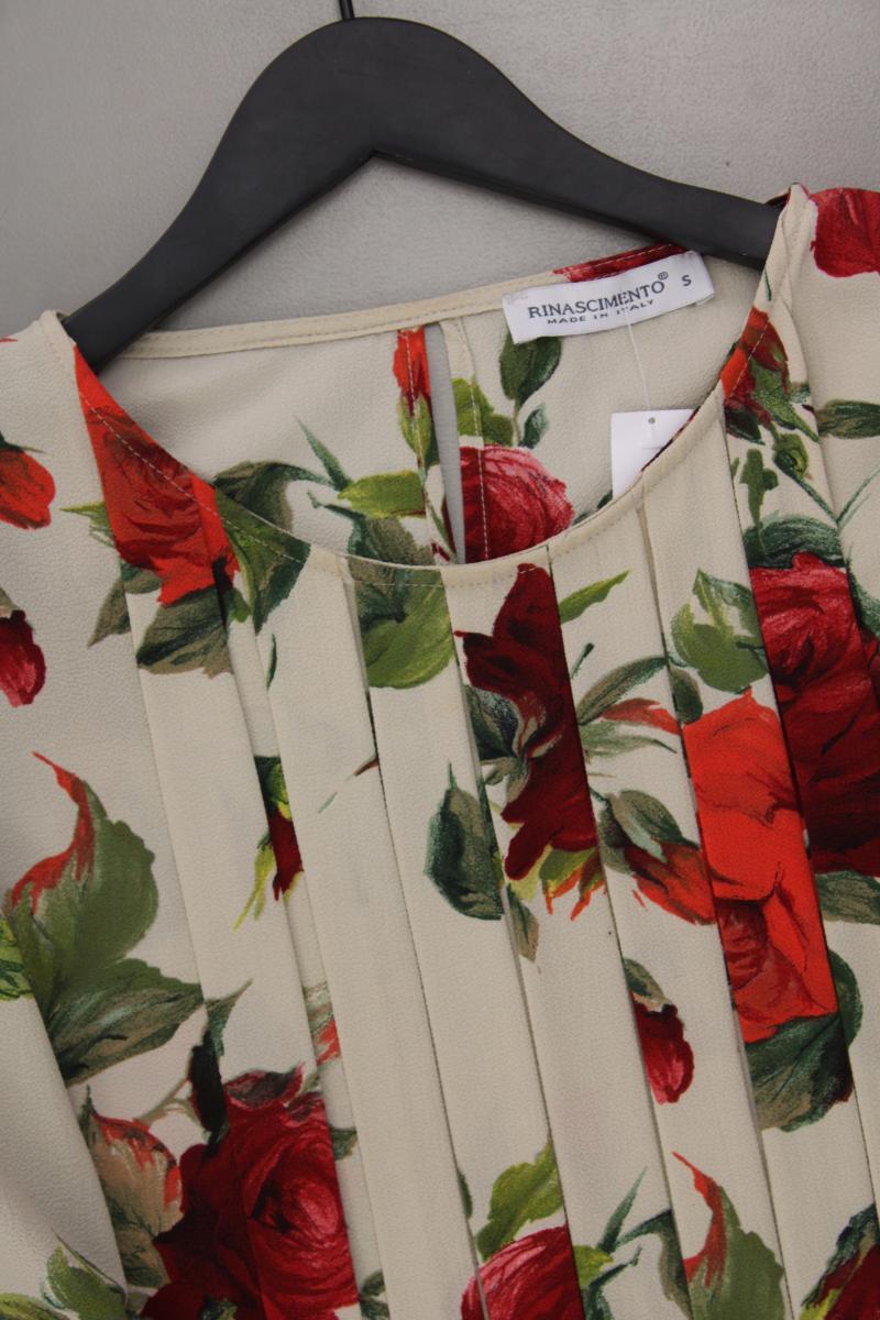 Rinascimento Classic Bluse Gr. S mit Blumenmuster 3/4 Ärmel mehrfarbig