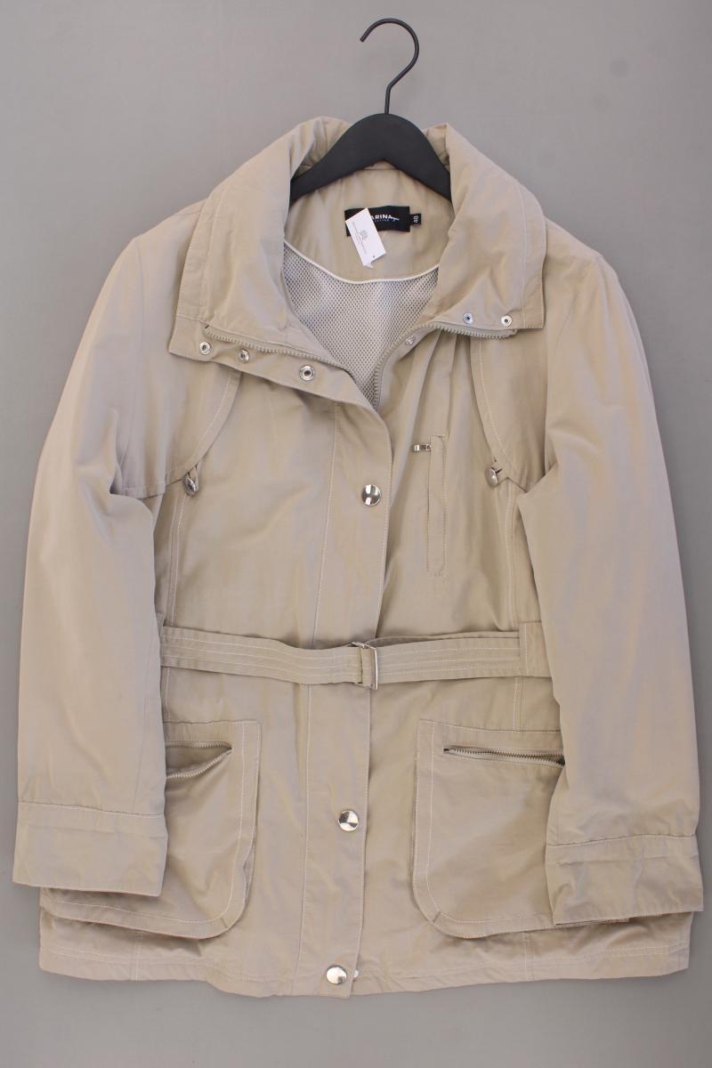 CLARINA Übergangsjacke Gr. 48 creme aus Baumwolle