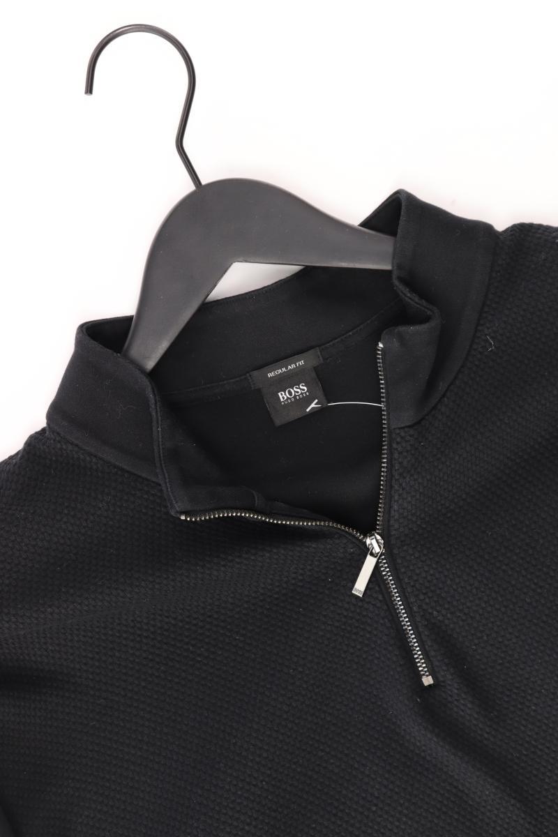 BOSS by Hugo Boss Feinstrickpullover für Herren Gr. XXXL schwarz aus Baumwolle