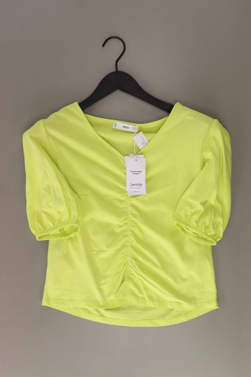Mango Cropped Shirt Gr. M neu mit Etikett Kurzarm grün aus Baumwolle