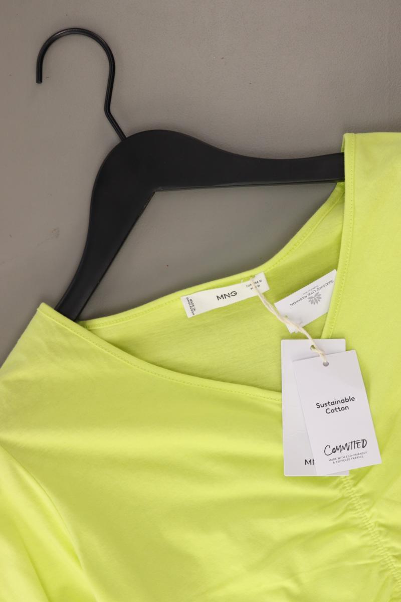 Mango Cropped Shirt Gr. M neu mit Etikett Kurzarm grün aus Baumwolle