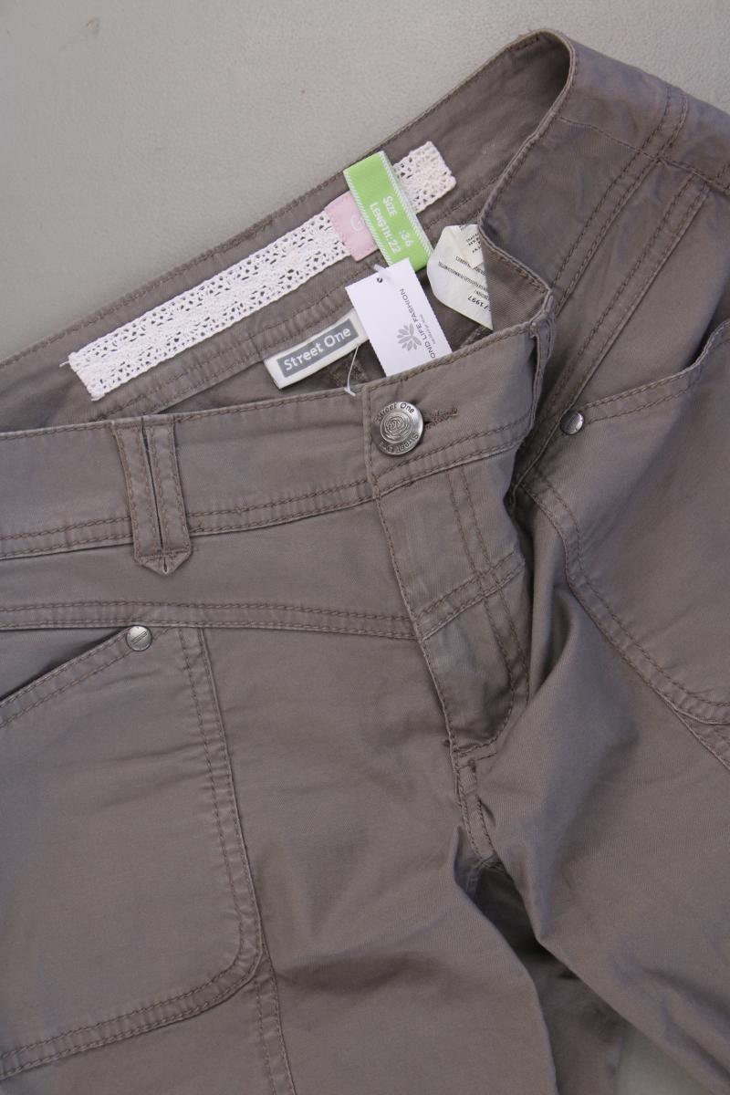 Street One 7/8 Hose Gr. 36/L22 grau aus Baumwolle