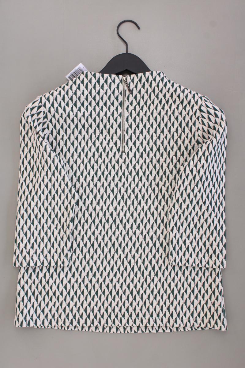 Taifun Classic Pullover Gr. 38 geometrisches Muster neuwertig grün aus Polyester