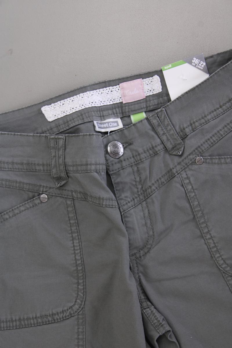 Street One 7/8 Hose Gr. 36 neu mit Etikett grau aus Baumwolle