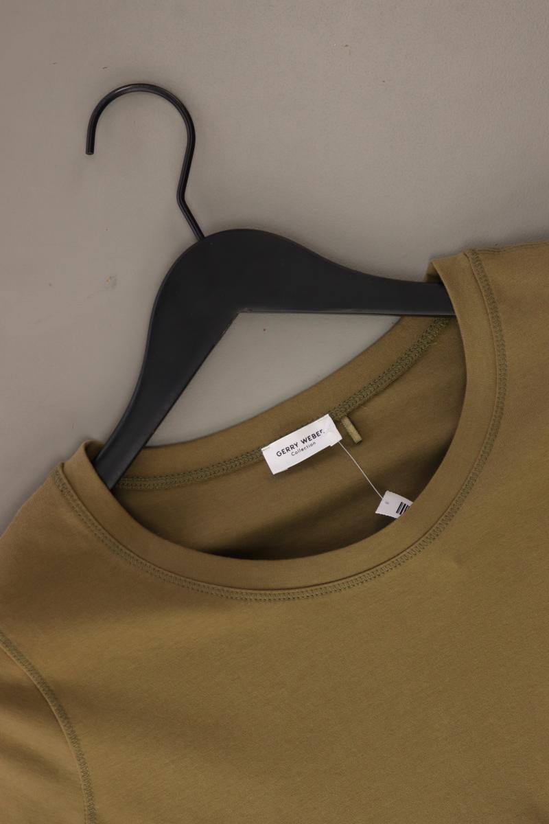 Gerry Weber T-Shirt Gr. 36 Kurzarm olivgrün aus Baumwolle