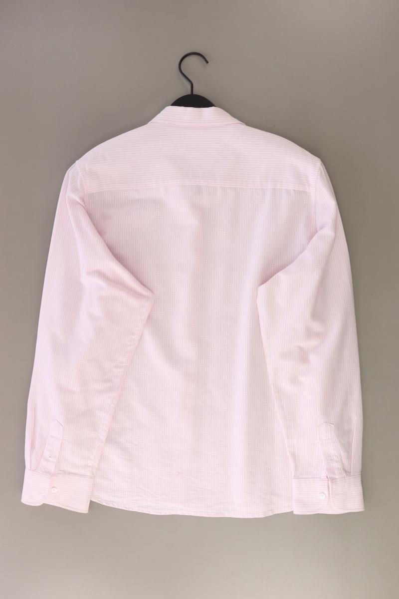 brookshire Langarmbluse Gr. 50 gestreift rosa aus Baumwolle