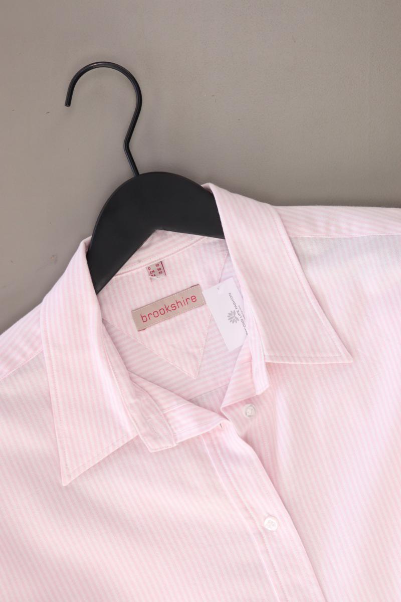 brookshire Langarmbluse Gr. 50 gestreift rosa aus Baumwolle