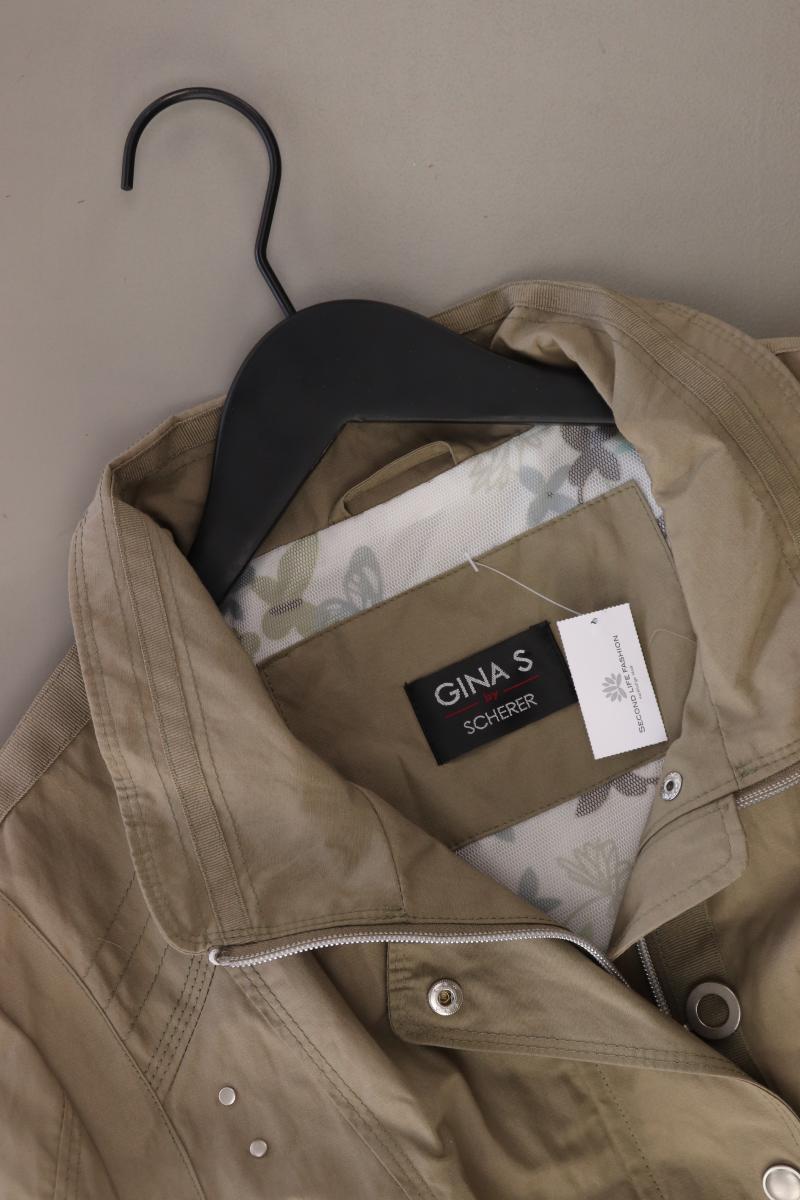 GINA S Lange Jacke Gr. 46 olivgrün aus Polyester