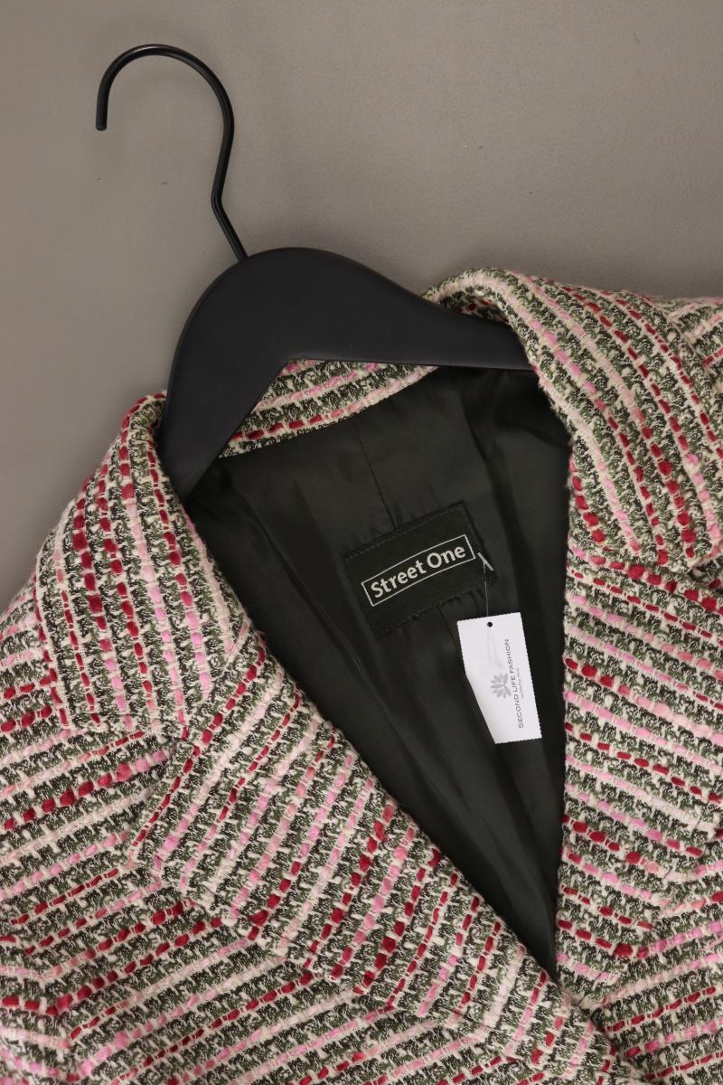 Street One Regular Blazer Gr. 40 Vintage mehrfarbig aus Baumwolle