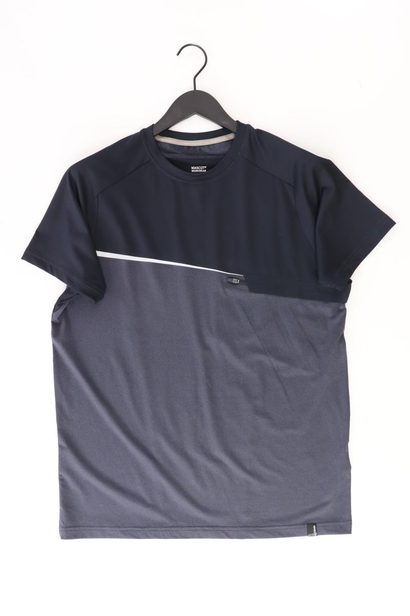 Mascot T-Shirt für Herren Gr. L Kurzarm blau aus Polyester