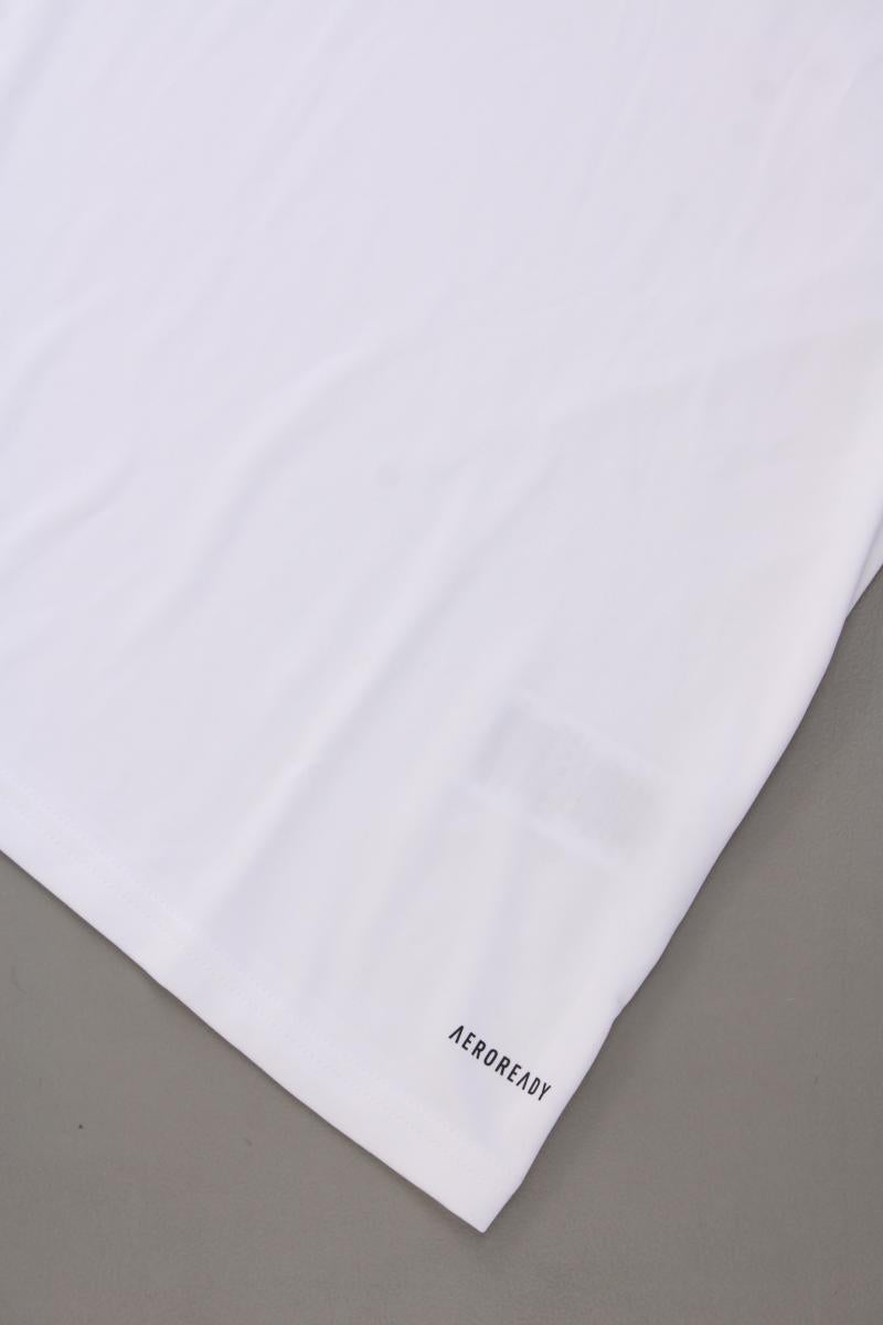 Adidas Sportshirt Gr. 38/40 neu mit Etikett Kurzarm weiß aus Polyester