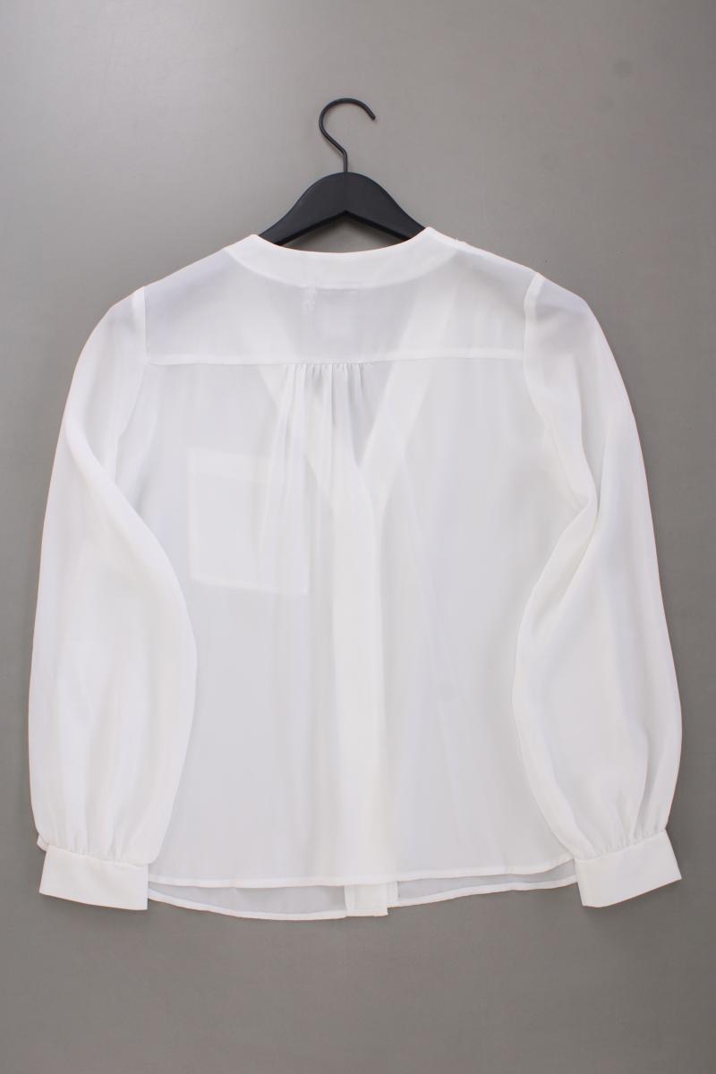 Asos Langarmbluse Gr. 36 neuwertig weiß aus Polyester