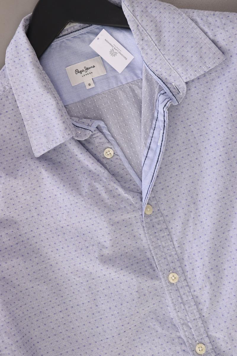 Pepe Jeans Langarmhemd für Herren Gr. M blau aus Baumwolle