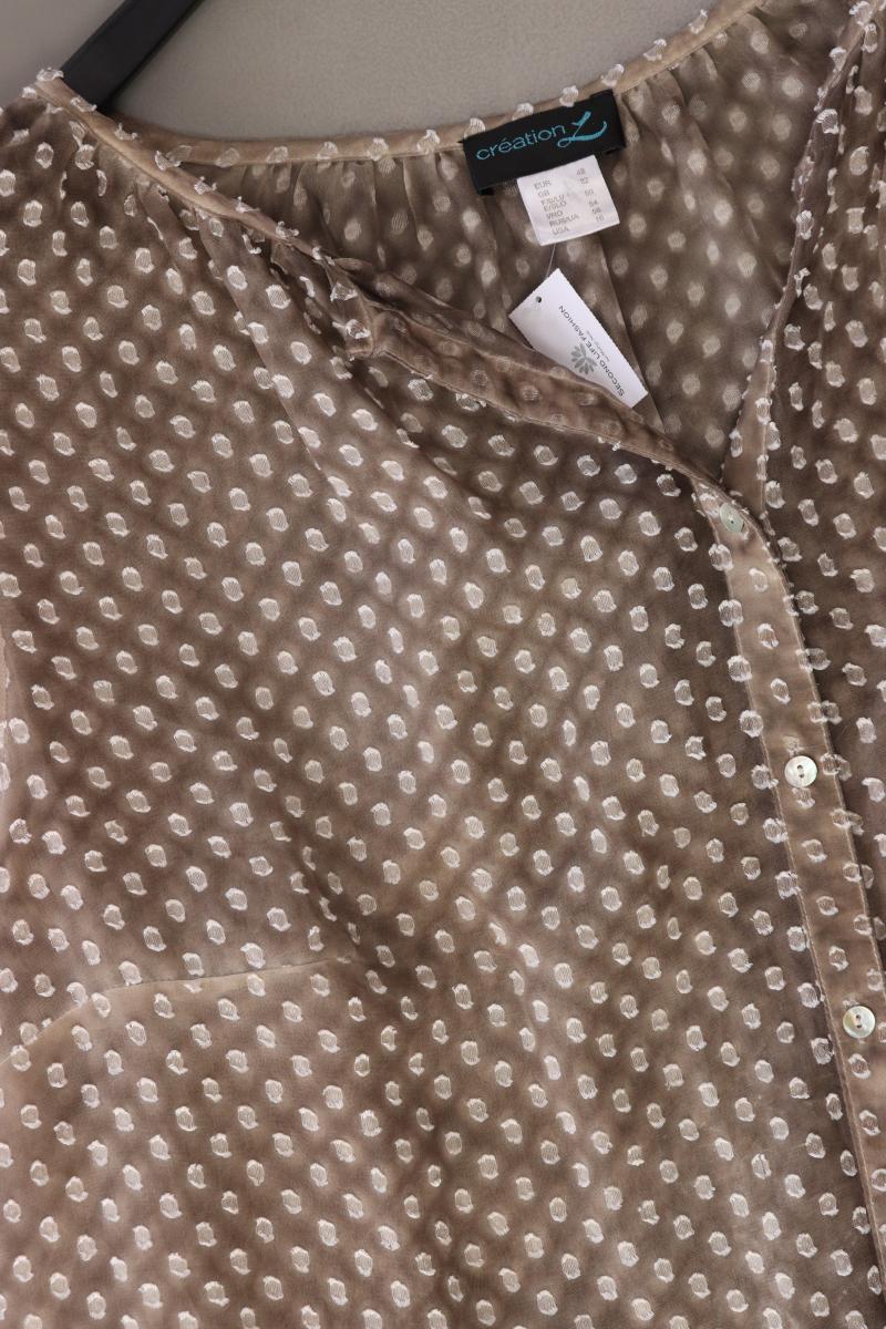 Création L. Bluse Gr. 48 Langarm braun aus Polyester