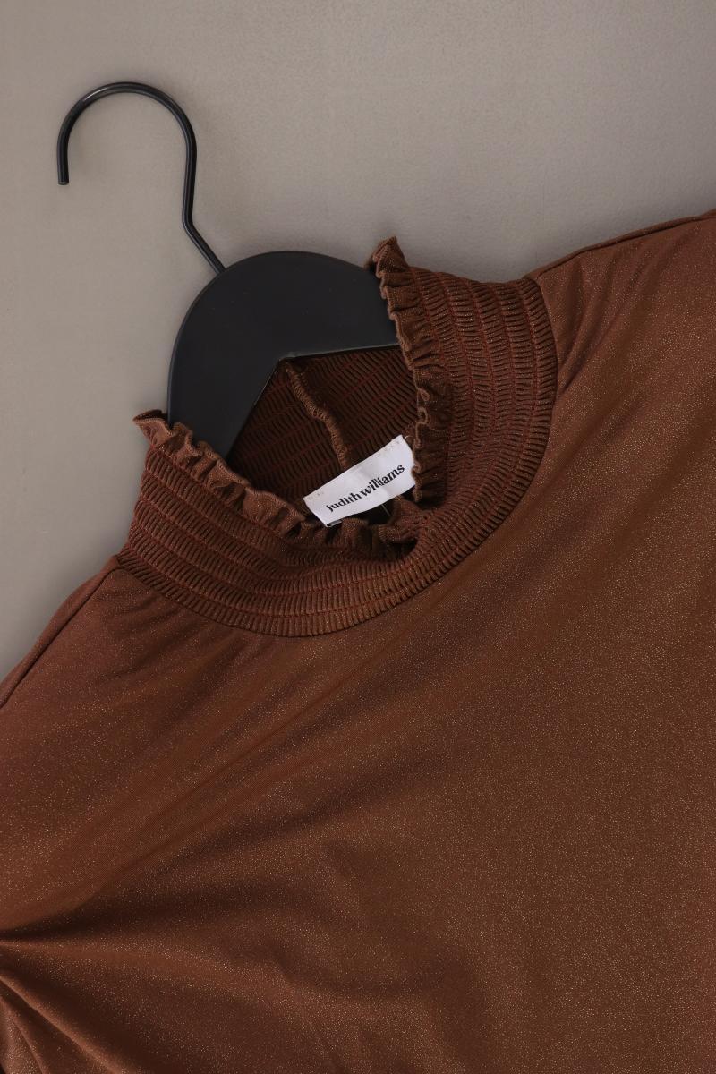 Judith Williams Langarmshirt mit Glitzer Gr. 46 braun aus Polyester