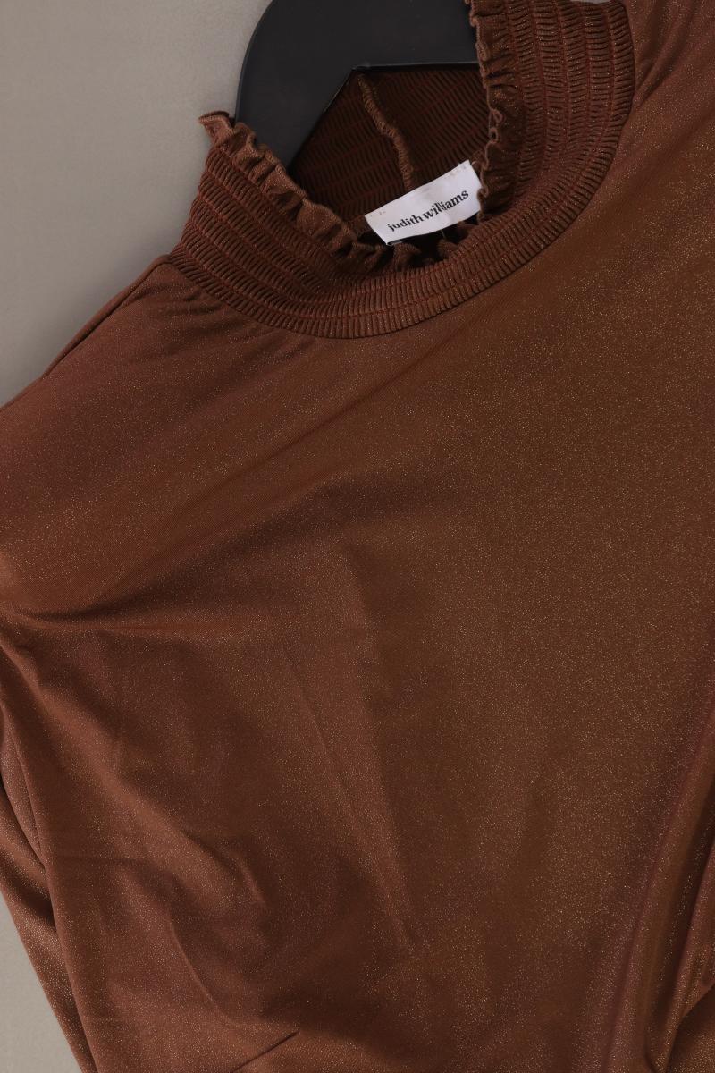 Judith Williams Langarmshirt mit Glitzer Gr. 46 braun aus Polyester