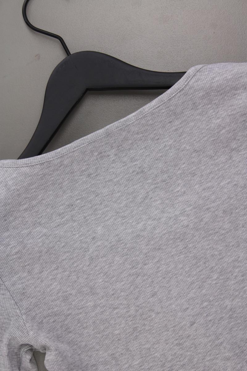 Even & Odd Cropped Shirt Gr. M Langarm grau