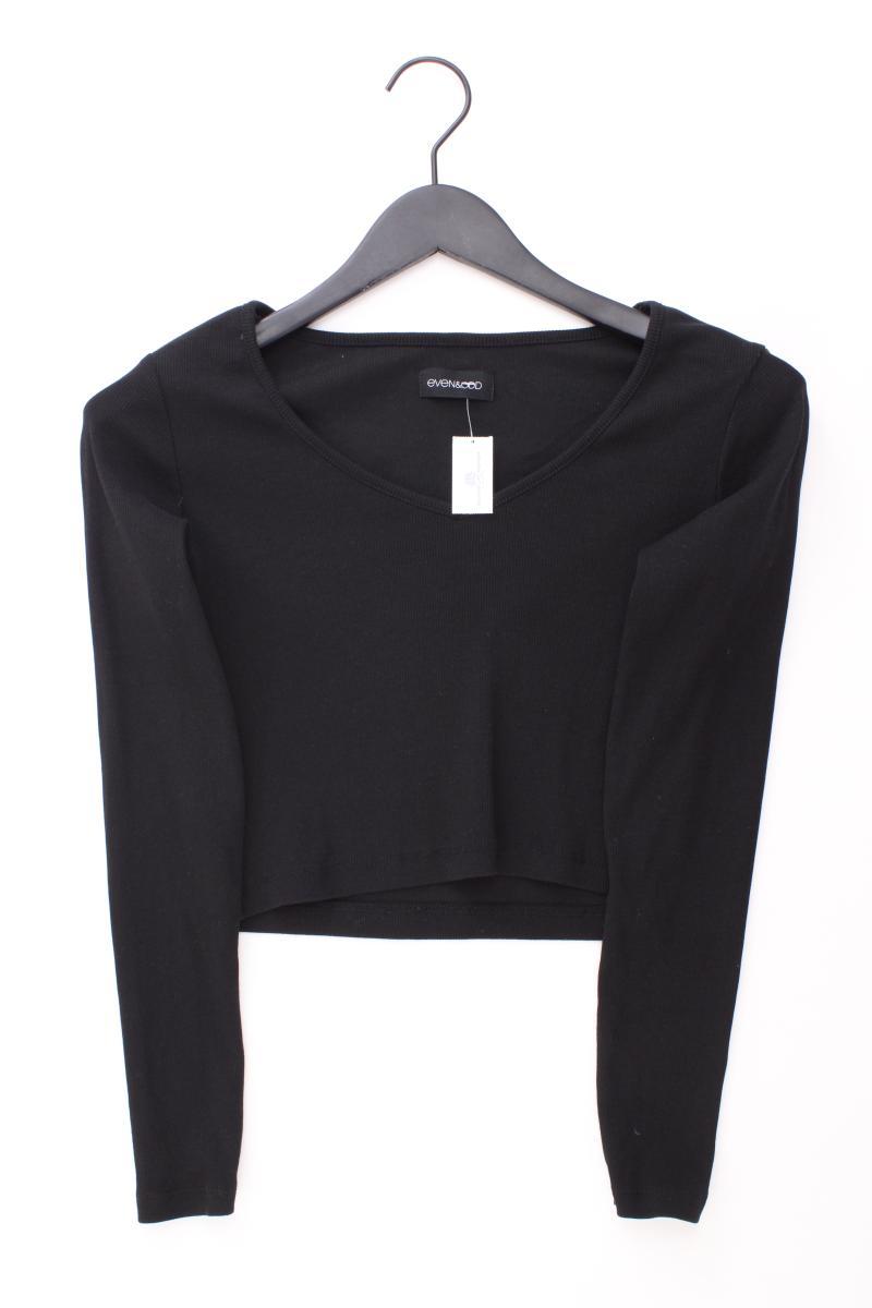 Even & Odd Cropped Shirt Gr. M Langarm schwarz