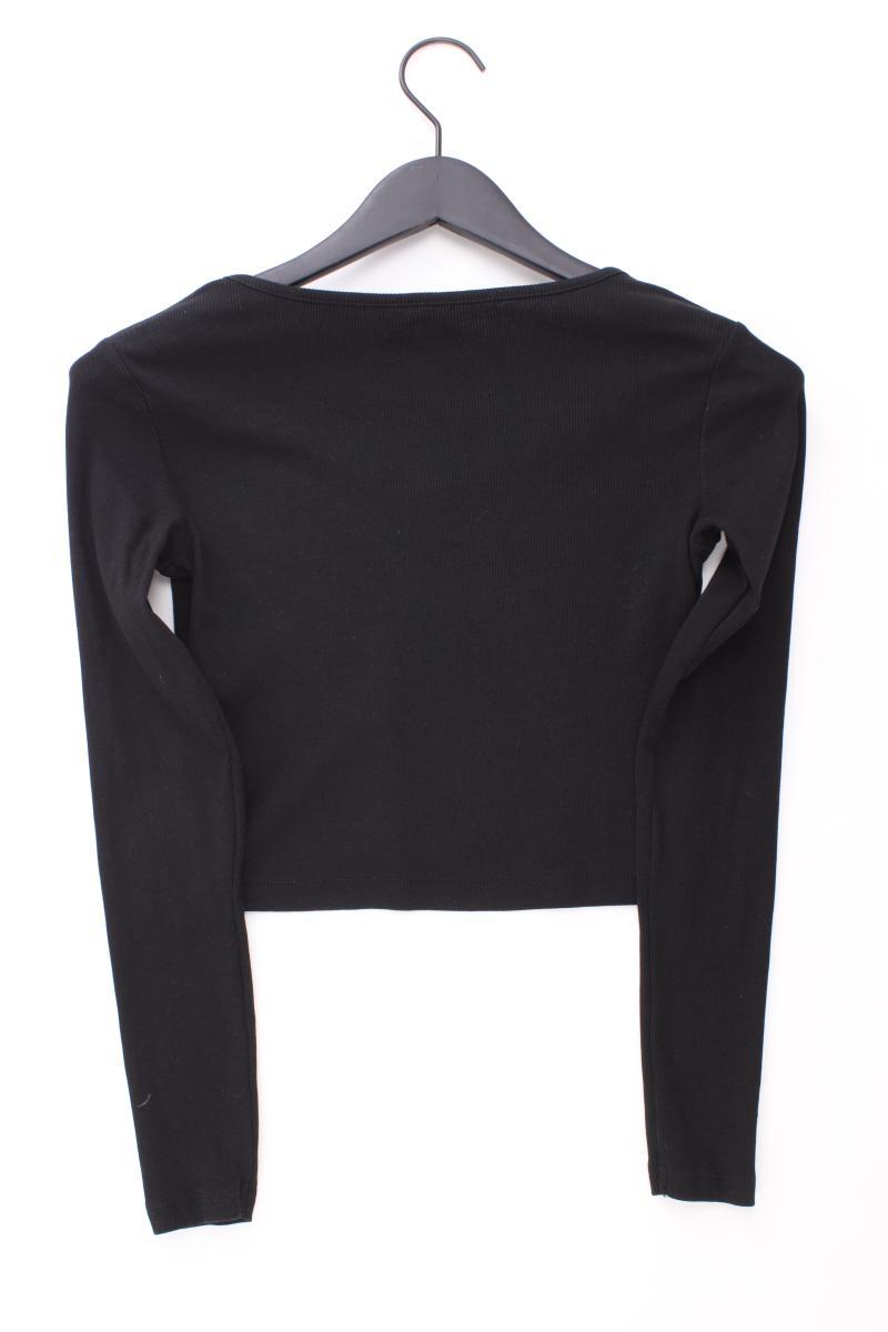 Even & Odd Cropped Shirt Gr. M Langarm schwarz