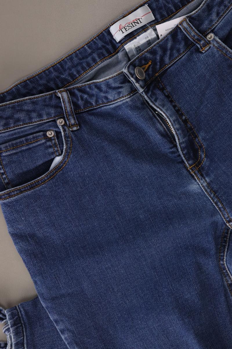 Linea Tesini Straight Jeans Gr. 44 blau aus Baumwolle