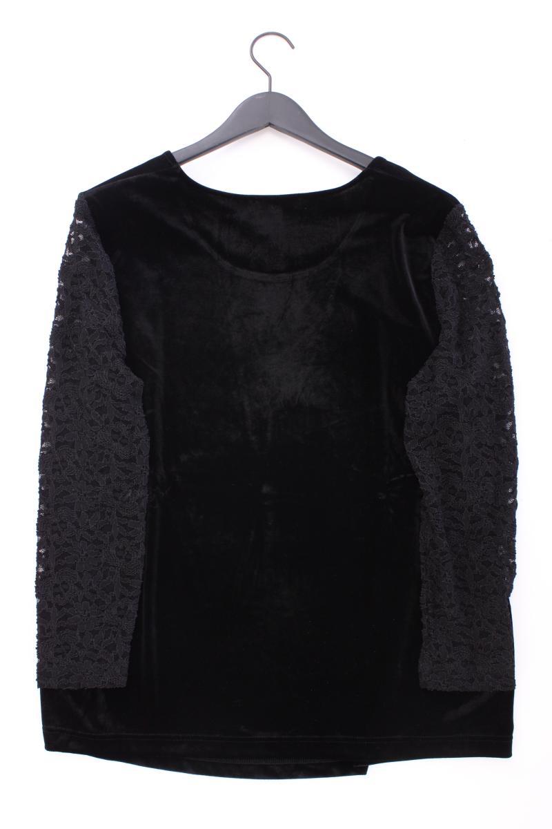 Couture Line Samtshirt Gr. 48 Langarm schwarz aus Polyester