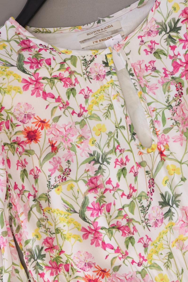 Scotch & Soda Langarmkleid Gr. M mit Blumenmuster mehrfarbig