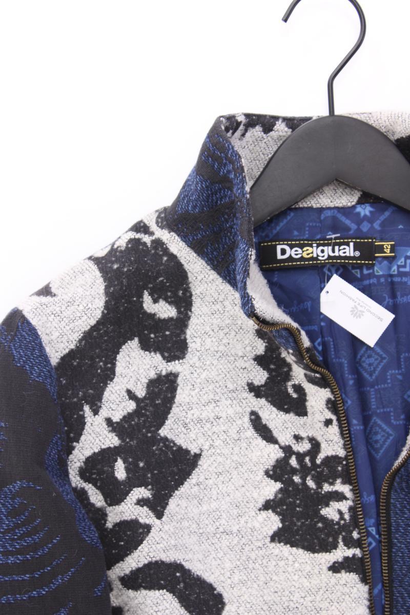 Desigual Classic Mantel Gr. 42 blau aus Baumwolle