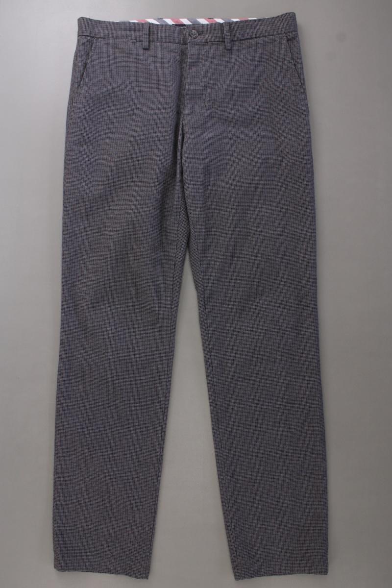 Tommy Hilfiger Stoffhose für Herren Gr. W34/L32 kariert grau aus Baumwolle