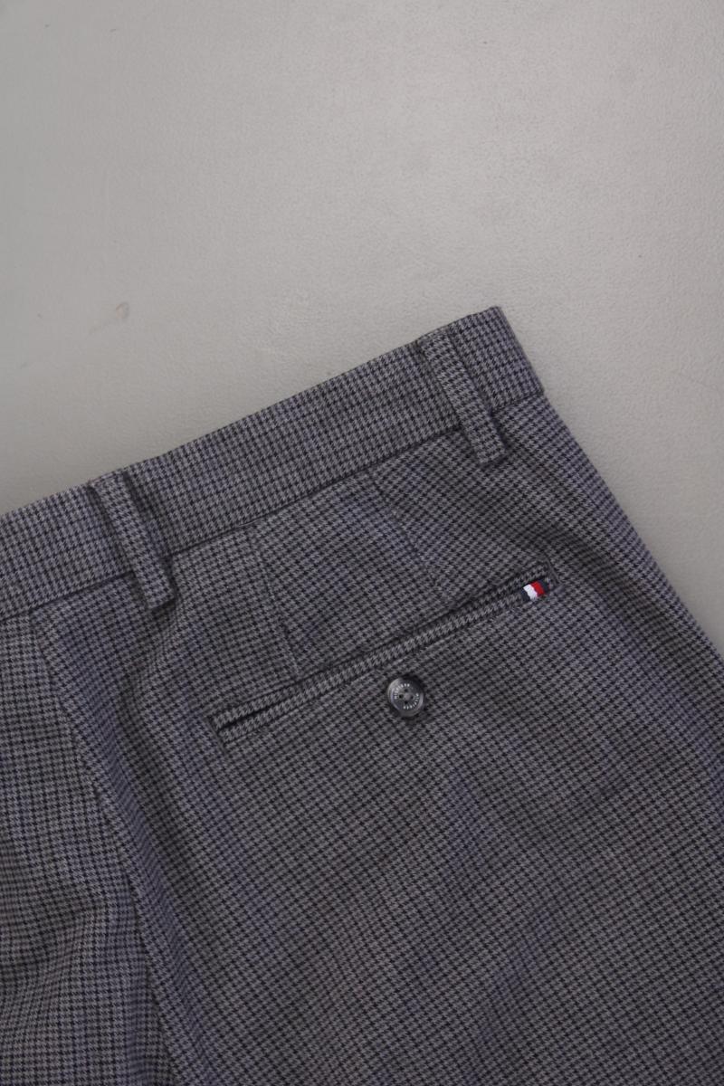 Tommy Hilfiger Stoffhose für Herren Gr. W34/L32 kariert grau aus Baumwolle