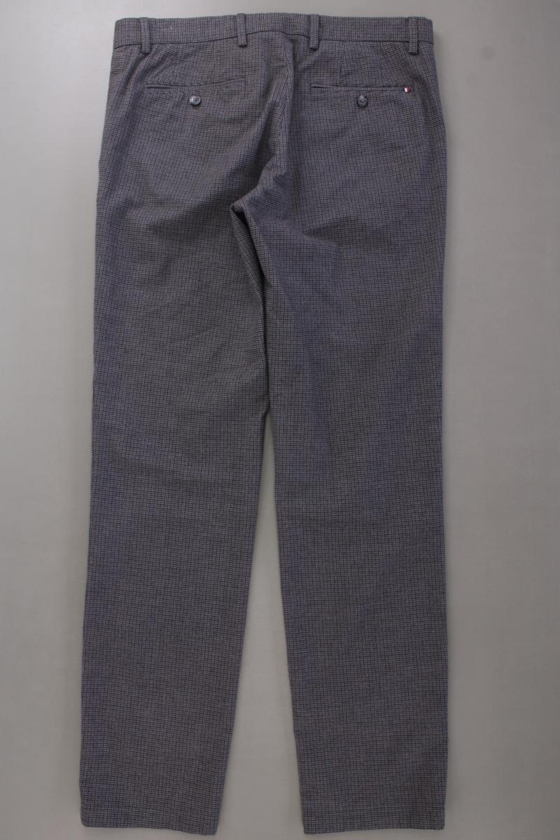 Tommy Hilfiger Stoffhose für Herren Gr. W34/L32 kariert grau aus Baumwolle