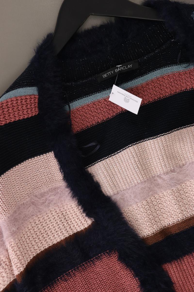 Betty Barclay Strickjacke Gr. 44 gestreift Langarm mehrfarbig aus Polyacryl
