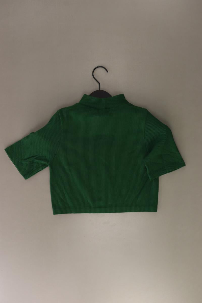 Stradivarius Cropped Shirt Gr. L Kurzarm grün
