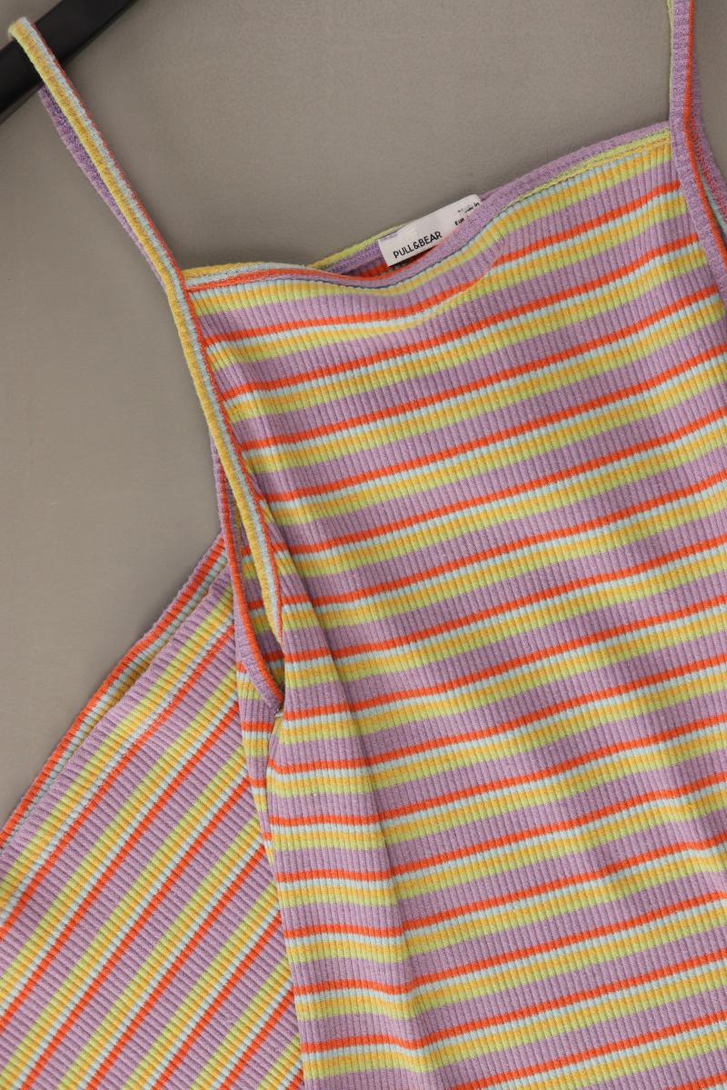 Pull&Bear Trägerkleid Gr. L gestreift mehrfarbig aus Baumwolle