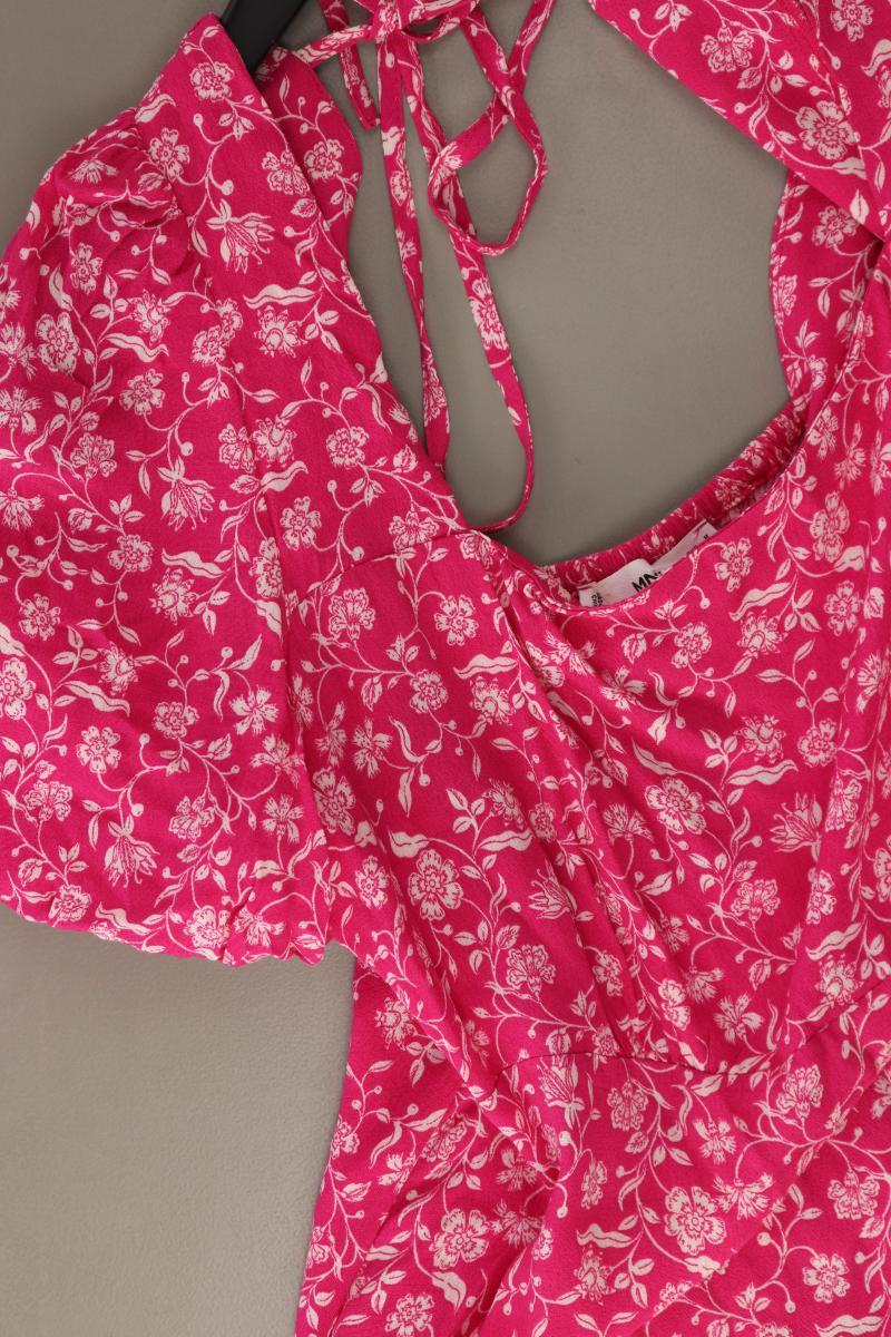 Mango Kurzarmkleid Gr. M pink aus Viskose