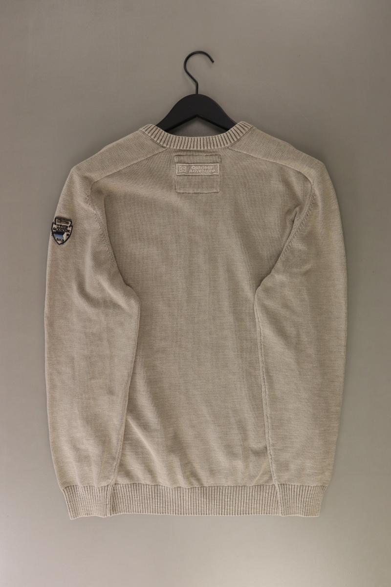 Engbers Feinstrickpullover für Herren Gr. 50 grau aus Baumwolle