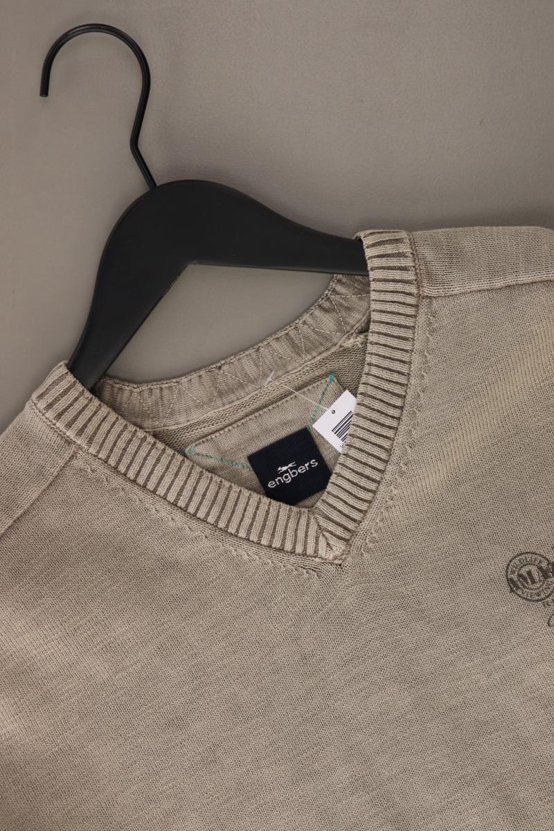 Engbers Feinstrickpullover für Herren Gr. 50 grau aus Baumwolle